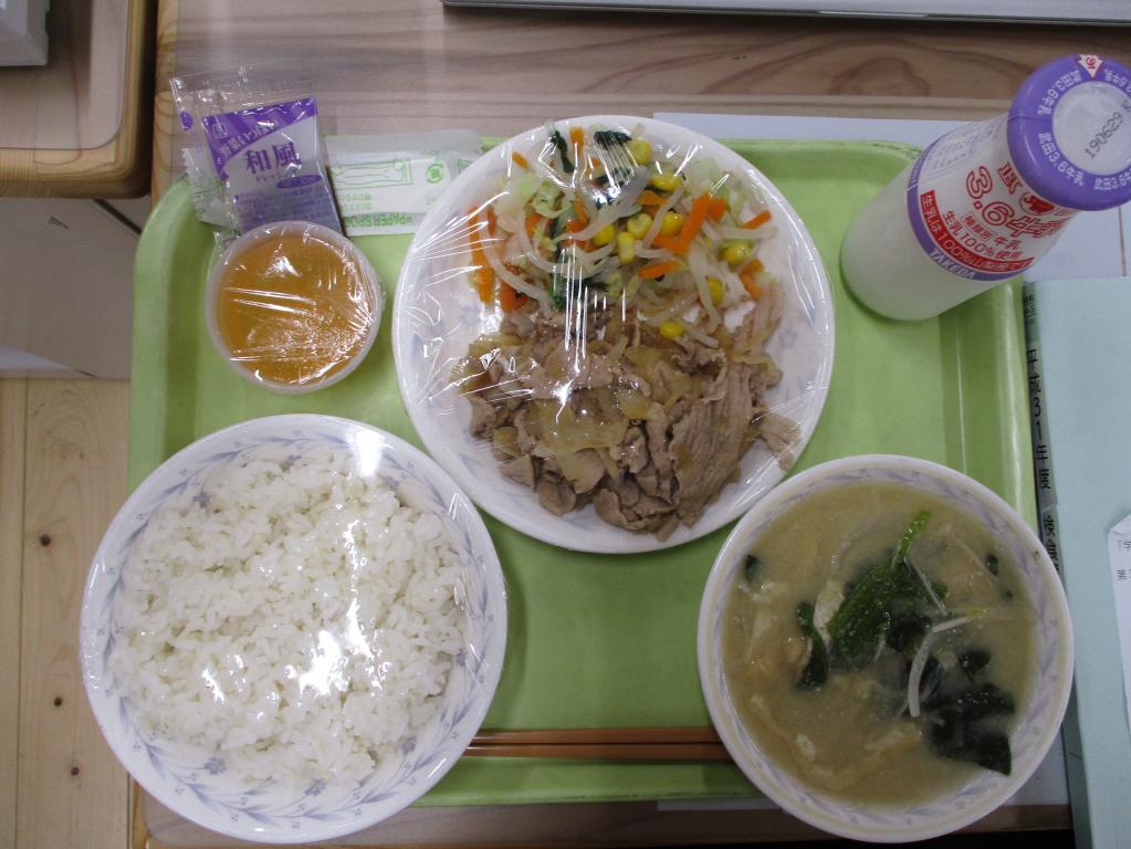 玉ねぎが給食で提供されました。