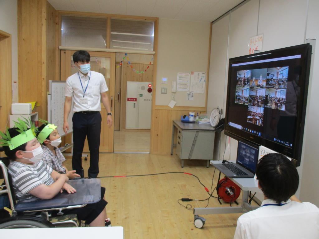 七夕の会・3年生オンライン役場見学