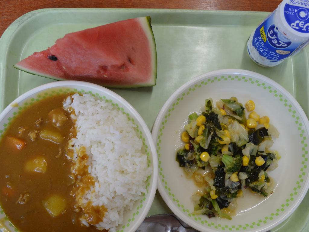 １学期最後の給食です！