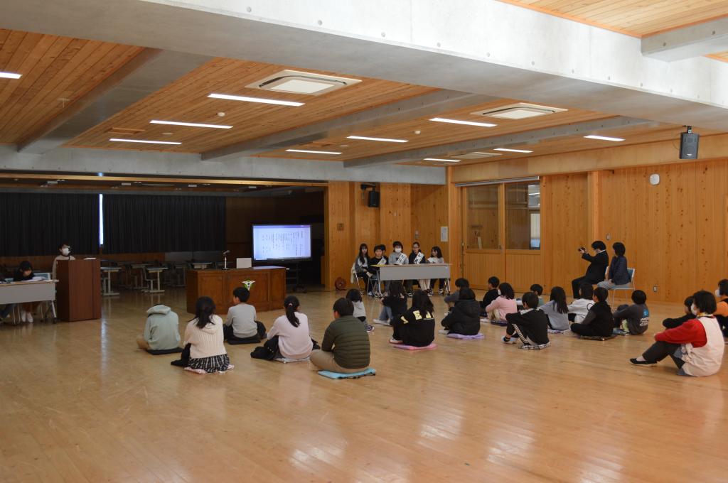 児童会役員選挙　立合演説会